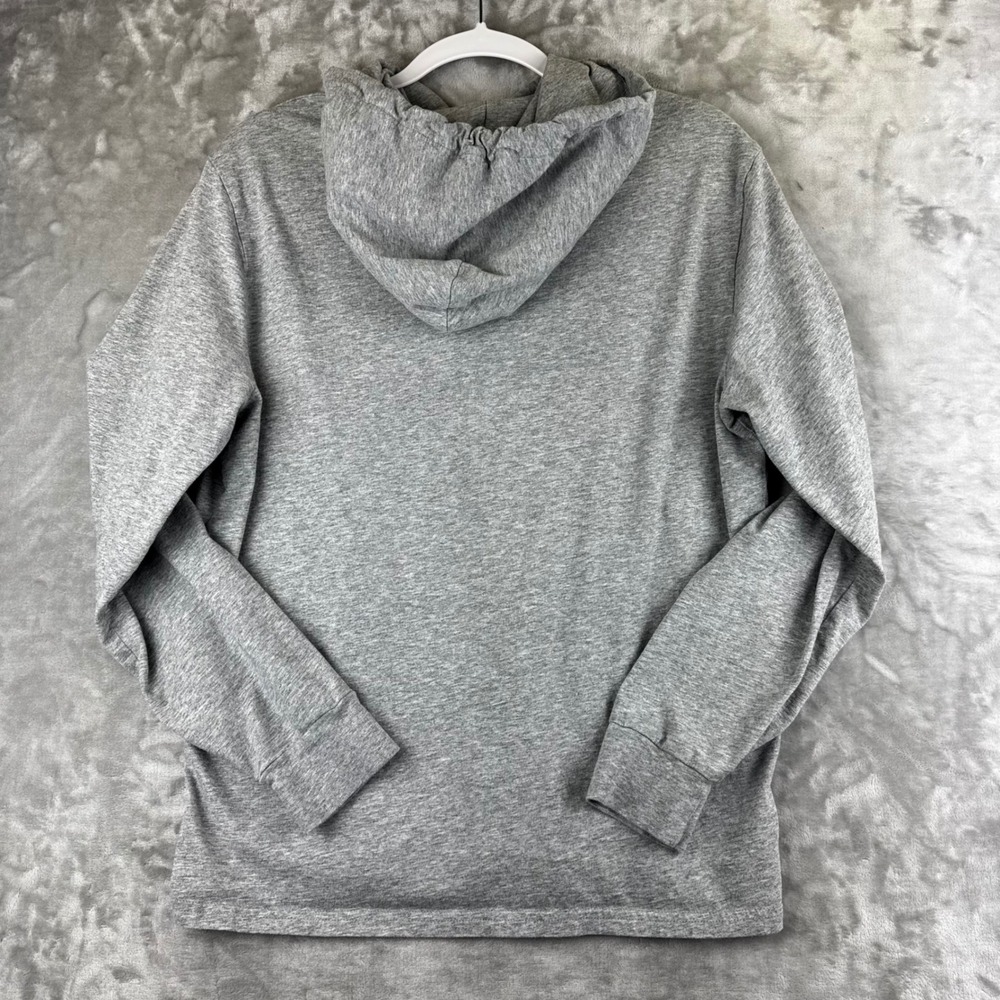Polo Ralph Lauren Hoodie Mens Medium Gray Long Sleeve Jersey Pony Logo (1645) - Picture 4 of 8